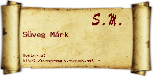 Süveg Márk névjegykártya